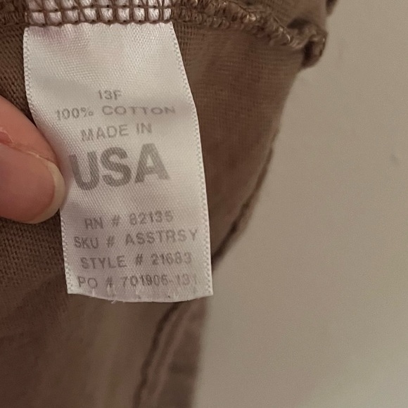 Fresh Produce Brown/Tan Flower Print Blouse Size XL/XXL - Picture 8 of 12